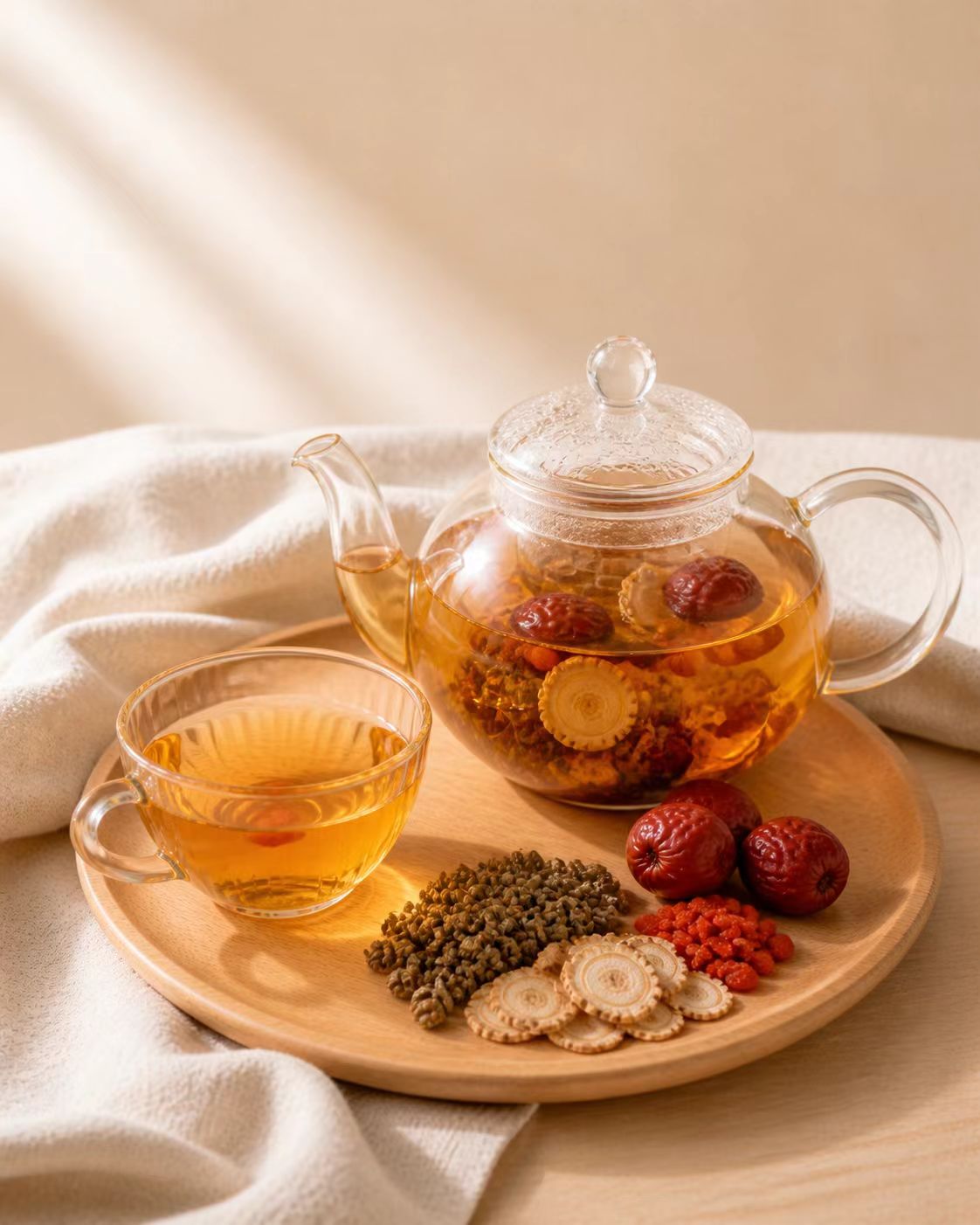 清火解熱。石斛洋參茶